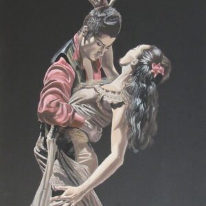 Bailando El Flamenco - 18"x 24" - Original Artwork - Free US Shipping