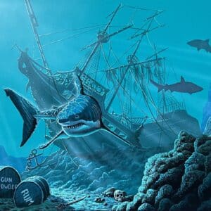 Davy Jones' Locker - 24"x 30" - Original Artwork - Free US Shipping