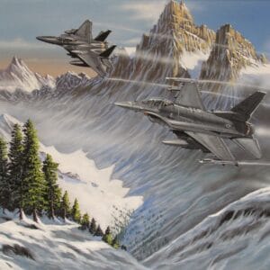Morning Training Exercises - 18"x 24" - Original Artwork - Free US Shipping