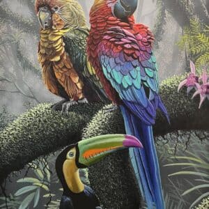 Rainforest Wonder - 24"x 36" - Original Artwork - Free US Shipping