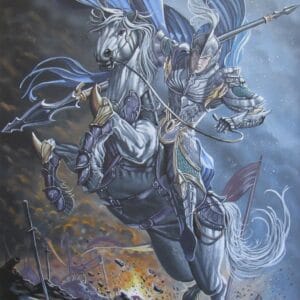 Warrior - 18"x 24" - Original Artwork - Free US Shipping